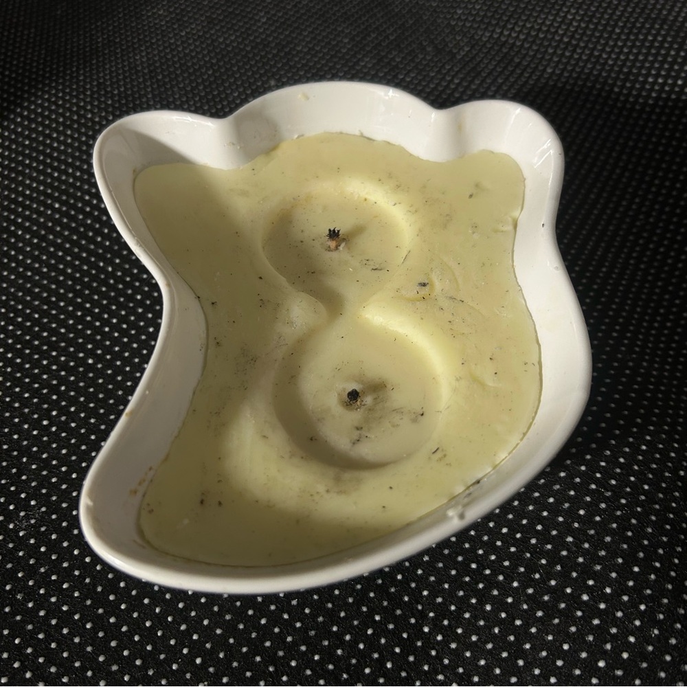 Cream Ghost-Shaped Candle Sand+Fog